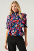 Ultra Flora Ruffle Peplum Top